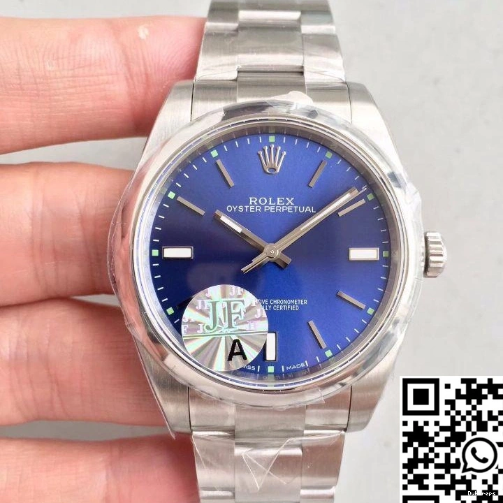 Factory Dial JF 39 Blue Rolex Oyster 114300 Perpetual 0111